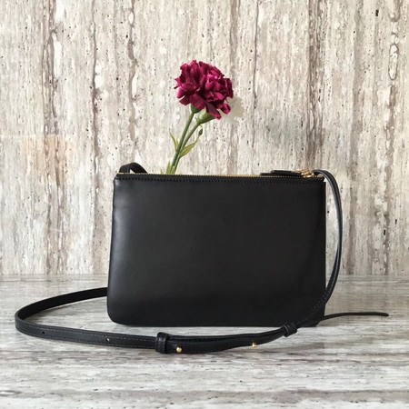 Celine mini Trio Crossbody Messenger Bag C55420 Black Celine mini Trio Crossbody Messenger Bag C55420 Black