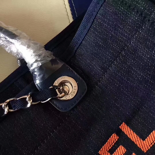 Chanel Deauville Tote Bag Original Canvas Leather A68047-10 Chanel Deauville Tote Bag Original Canvas Leather A68047-10