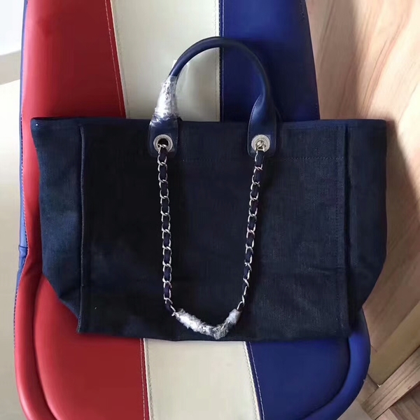 Chanel Deauville Tote Bag Original Canvas Leather A68047-10 Chanel Deauville Tote Bag Original Canvas Leather A68047-10