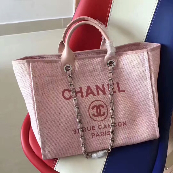 Chanel Deauville Tote Bag Original Canvas Leather A68047-6 Chanel Deauville Tote Bag Original Canvas Leather A68047-6