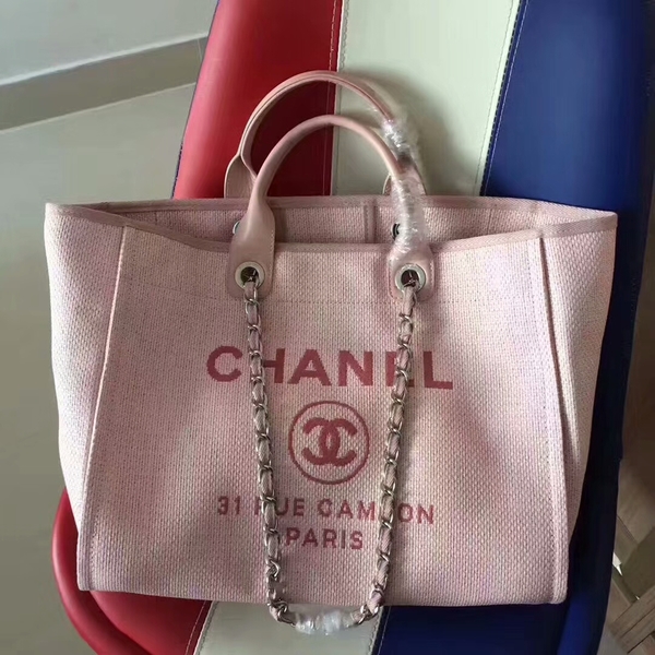 Chanel Deauville Tote Bag Original Canvas Leather A68047-6 Chanel Deauville Tote Bag Original Canvas Leather A68047-6