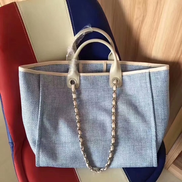 Chanel Deauville Tote Bag Original Canvas Leather A68047-8 Chanel Deauville Tote Bag Original Canvas Leather A68047-8