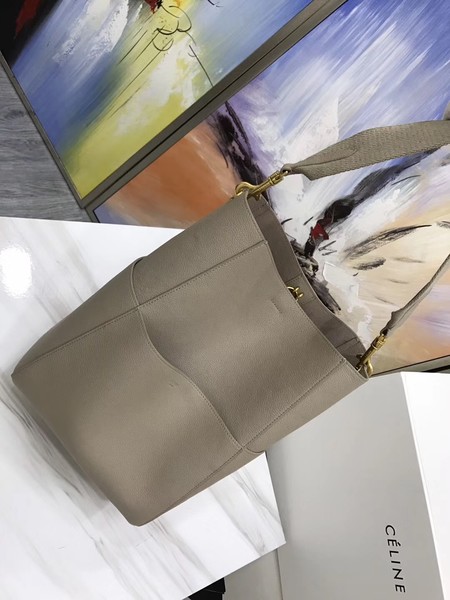 CELINE Sangle Seau Bag in Calfskin Leather C3369 Apricot CELINE Sangle Seau Bag in Calfskin Leather C3369 Apricot