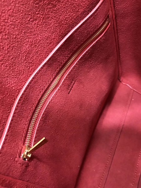 CELINE Sangle Seau Bag in Calfskin Leather C3369 Red CELINE Sangle Seau Bag in Calfskin Leather C3369 Red