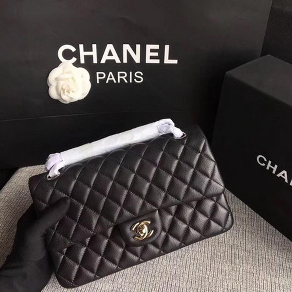 Chanel 2.55 Series Flap Bags Black Original Deerskin A1112 Silver Chanel 2.55 Series Flap Bags Black Original Deerskin A1112 Silver