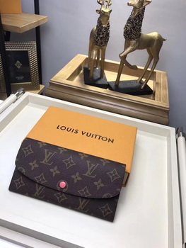 Louis Vuitton Monogram Canvas EMILIE WALLET M61289 Light Red Louis Vuitton Monogram Canvas EMILIE WALLET M61289 Light Red