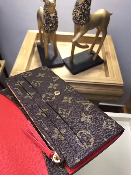 Louis Vuitton Monogram Canvas EMILIE WALLET M61289 Red Louis Vuitton Monogram Canvas EMILIE WALLET M61289 Red