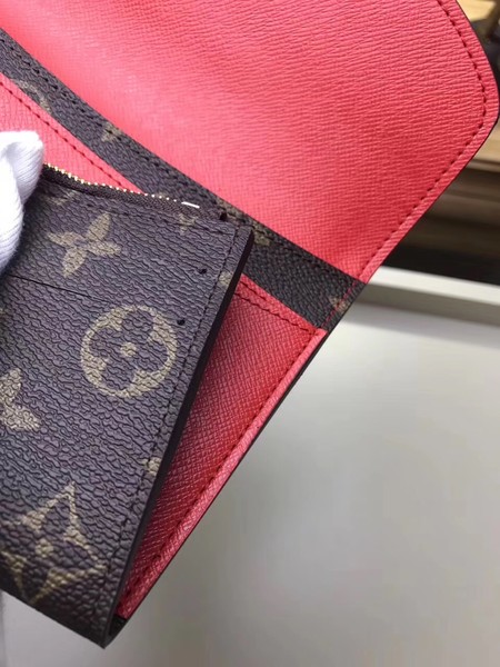 Louis Vuitton Monogram Canvas EMILIE WALLET M61289 Red Louis Vuitton Monogram Canvas EMILIE WALLET M61289 Red