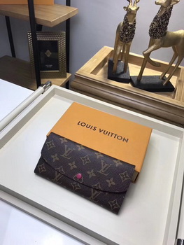 Louis Vuitton Monogram Canvas EMILIE WALLET M61289 Rose Louis Vuitton Monogram Canvas EMILIE WALLET M61289 Rose