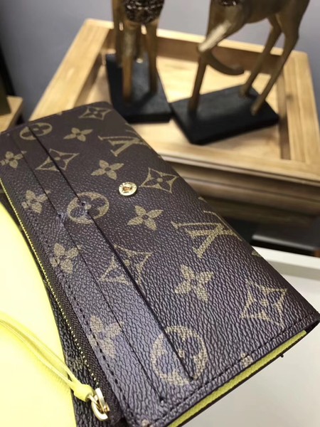 Louis Vuitton Monogram Canvas EMILIE WALLET M61289 Yellow Louis Vuitton Monogram Canvas EMILIE WALLET M61289 Yellow