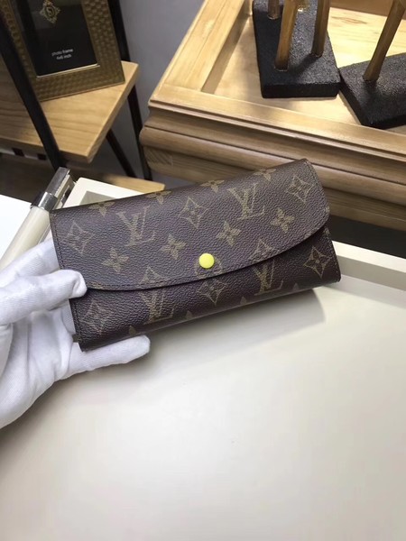 Louis Vuitton Monogram Canvas EMILIE WALLET M61289 Yellow Louis Vuitton Monogram Canvas EMILIE WALLET M61289 Yellow