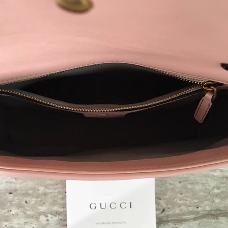 Gucci GG Marmont Matelasse Leather Shoulder Bag 443497 Pink Gucci GG Marmont Matelasse Leather Shoulder Bag 443497 Pink