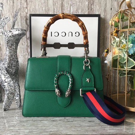 Gucci Dionysus Leather Top Handle Bag 448075 Green Gucci Dionysus Leather Top Handle Bag 448075 Green