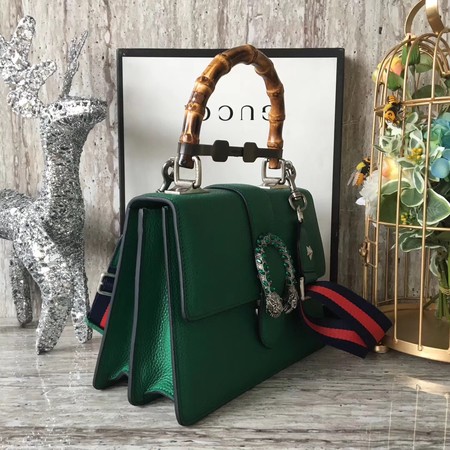 Gucci Dionysus Leather Top Handle Bag 448075 Green Gucci Dionysus Leather Top Handle Bag 448075 Green