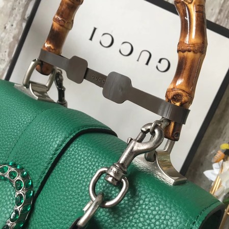 Gucci Dionysus Leather Top Handle Bag 448075 Green Gucci Dionysus Leather Top Handle Bag 448075 Green