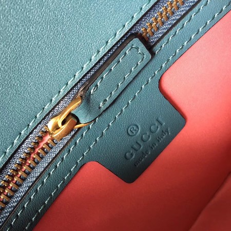 Gucci GG Marmont Chevron Velvet Shoulder Bag 443497 SkyBlue Gucci GG Marmont Chevron Velvet Shoulder Bag 443497 SkyBlue