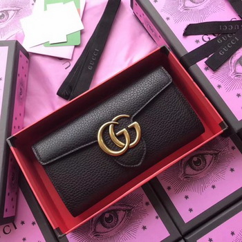 Gucci GG Marmont Matelasse Leather Wallet 400586 Black Gucci GG Marmont Matelasse Leather Wallet 400586 Black