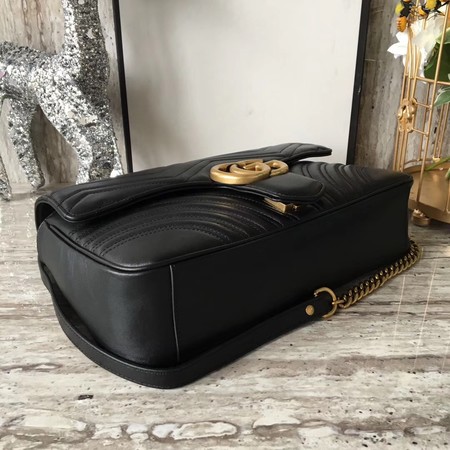 Gucci GG Marmont Matelasse Shoulder Bag 443496 Black Gucci GG Marmont Matelasse Shoulder Bag 443496 Black