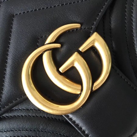 Gucci GG Marmont Matelasse Shoulder Bag 443496 Black Gucci GG Marmont Matelasse Shoulder Bag 443496 Black