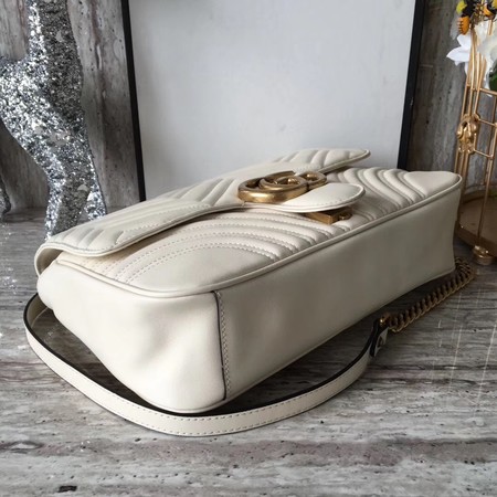 Gucci GG Marmont Matelasse Shoulder Bag 443496 OffWhite Gucci GG Marmont Matelasse Shoulder Bag 443496 OffWhite