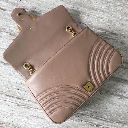 Gucci Now GG Marmont Matelasse Shoulder Bag 443496 Apricot Gucci Now GG Marmont Matelasse Shoulder Bag 443496 Apricot