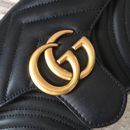 Gucci Now GG Marmont Matelasse Shoulder Bag 443496 Black Gucci Now GG Marmont Matelasse Shoulder Bag 443496 Black