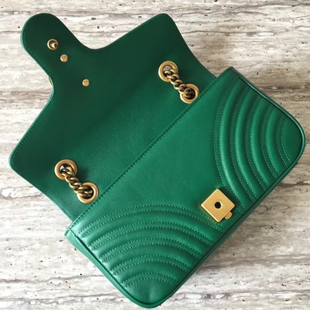 Gucci Now GG Marmont Matelasse Shoulder Bag 443496 Green Gucci Now GG Marmont Matelasse Shoulder Bag 443496 Green
