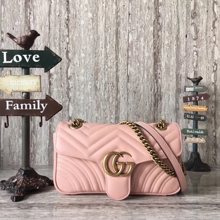 Gucci Now GG Marmont Matelasse Shoulder Bag 443496 Pink Gucci Now GG Marmont Matelasse Shoulder Bag 443496 Pink