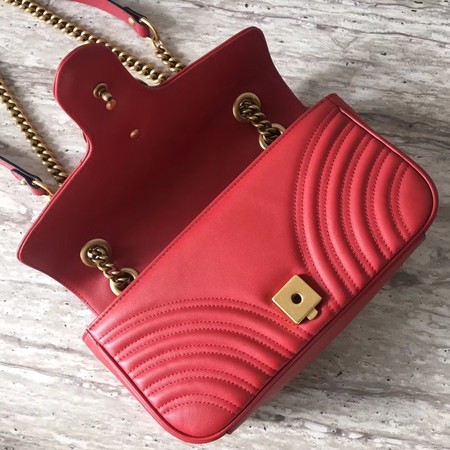 Gucci Now GG Marmont Matelasse Shoulder Bag 443496 Red Gucci Now GG Marmont Matelasse Shoulder Bag 443496 Red