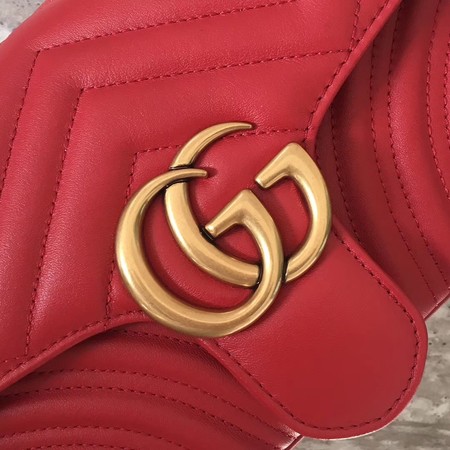 Gucci Now GG Marmont Matelasse Shoulder Bag 443496 Red Gucci Now GG Marmont Matelasse Shoulder Bag 443496 Red
