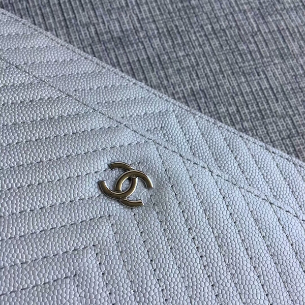 Chanel WOC Flap Shoulder Bag White Calfskin A33814 Silver Chanel WOC Flap Shoulder Bag White Calfskin A33814 Silver