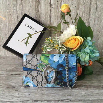 Gucci Dionysus GG Blooms Super mini Bag 476432 Blue Gucci Dionysus GG Blooms Super mini Bag 476432 Blue
