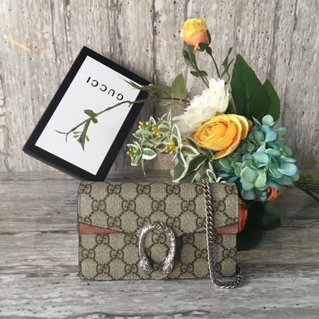 Gucci Dionysus GG Supreme Super mini Bag 476432 Apricot Gucci Dionysus GG Supreme Super mini Bag 476432 Apricot