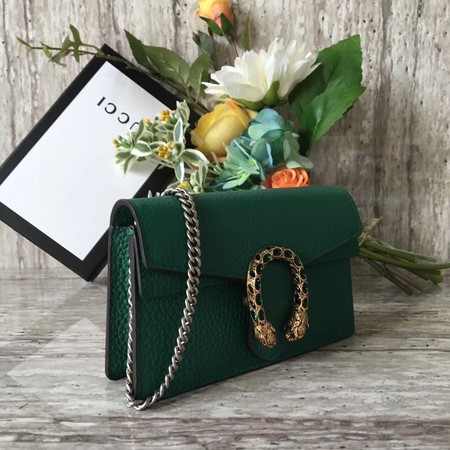 Gucci Dionysus Leather Super mini Bag 476432 Green Gucci Dionysus Leather Super mini Bag 476432 Green
