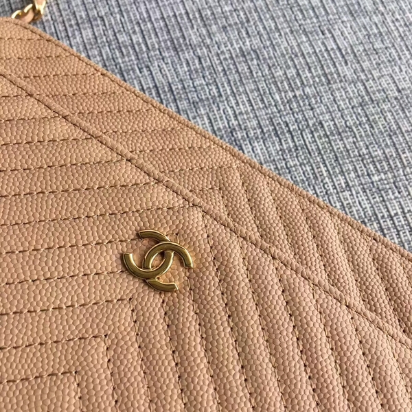 Chanel WOC Flap Shoulder Bag Camel Calfskin Leather A33814 Gold Chanel WOC Flap Shoulder Bag Camel Calfskin Leather A33814 Gold