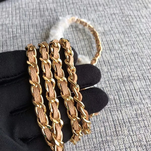 Chanel WOC Flap Shoulder Bag Camel Calfskin Leather A33814 Gold Chanel WOC Flap Shoulder Bag Camel Calfskin Leather A33814 Gold