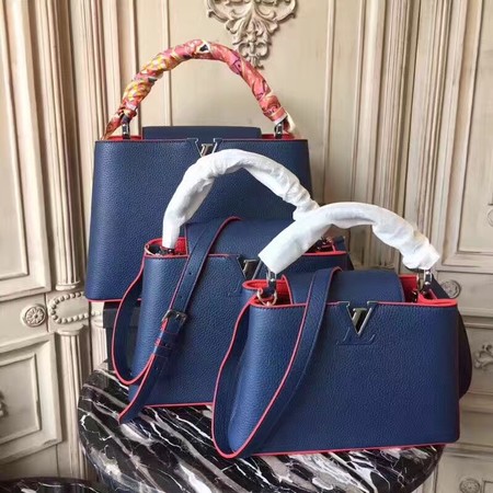 Louis Vuitton Elegant Capucines Bags MM M41813 Blue Louis Vuitton Elegant Capucines Bags MM M41813 Blue