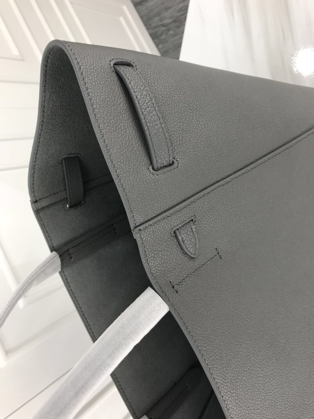 Celine Cabas Phantom Bags Original Leather C2210 Grey Celine Cabas Phantom Bags Original Leather C2210 Grey