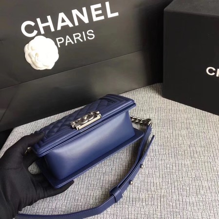 Boy Chanel Flap Shoulder Bag Sheepskin Leather A67085 Blue Boy Chanel Flap Shoulder Bag Sheepskin Leather A67085 Blue