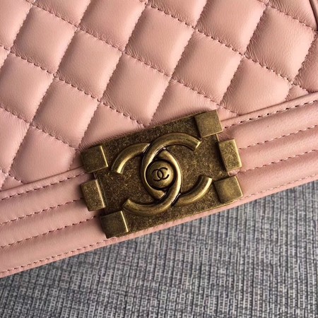 Boy Chanel Flap Shoulder Bag Sheepskin Leather A67085 Pink Boy Chanel Flap Shoulder Bag Sheepskin Leather A67085 Pink