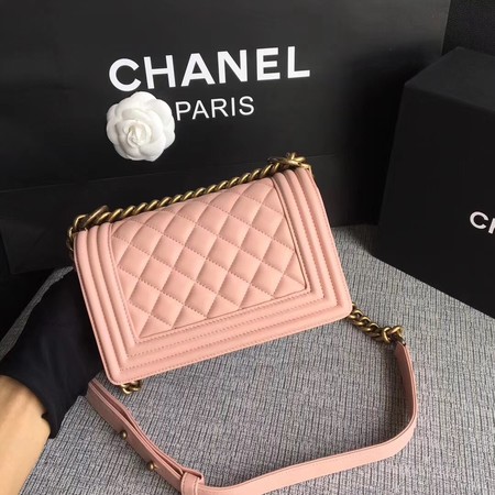 Boy Chanel Flap Shoulder Bag Sheepskin Leather A67085 Pink Boy Chanel Flap Shoulder Bag Sheepskin Leather A67085 Pink