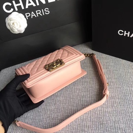 Boy Chanel Flap Shoulder Bag Sheepskin Leather A67085 Pink Boy Chanel Flap Shoulder Bag Sheepskin Leather A67085 Pink