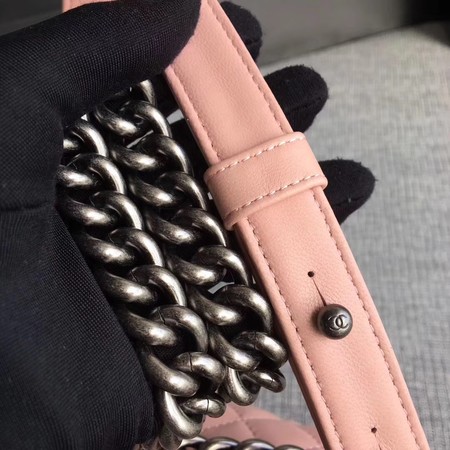 Boy Chanel Flap Shoulder Bag Sheepskin Leather A67085 Pink Boy Chanel Flap Shoulder Bag Sheepskin Leather A67085 Pink