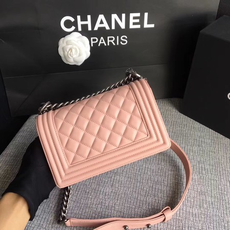 Boy Chanel Flap Shoulder Bag Sheepskin Leather A67085 Pink Boy Chanel Flap Shoulder Bag Sheepskin Leather A67085 Pink