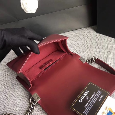 Boy Chanel Flap Shoulder Bag Sheepskin Leather A67085 Wine Boy Chanel Flap Shoulder Bag Sheepskin Leather A67085 Wine
