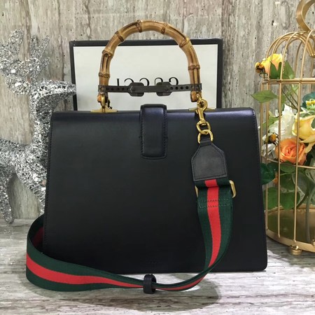 Gucci Dionysus Leather Top Handle Bag 421999 Black&Green&Red Gucci Dionysus Leather Top Handle Bag 421999 Black&Green&Red