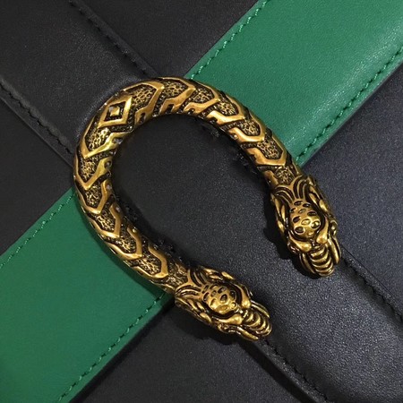Gucci Dionysus Leather Top Handle Bag 421999 Black&Green&Red Gucci Dionysus Leather Top Handle Bag 421999 Black&Green&Red