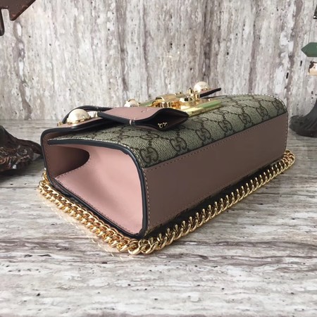 Gucci Padlock Small GG Studded Shoulder Bag 432182 Pink Gucci Padlock Small GG Studded Shoulder Bag 432182 Pink