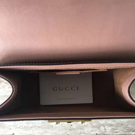 Gucci Padlock Small GG Studded Shoulder Bag 432182 Pink Gucci Padlock Small GG Studded Shoulder Bag 432182 Pink