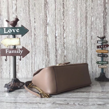 Gucci GG Marmont Small Top Handle Bag 498110 Apricot Gucci GG Marmont Small Top Handle Bag 498110 Apricot